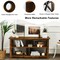 Modern Farmhouse TV Stand Entertainment Center for TV's up to 55-Inch with Open Shelves